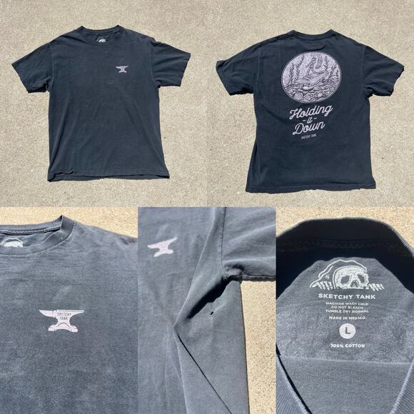Sketchy Tank Original 3 Piece Bundle Men Sz Large Graphic Tee Hooded Sweatshirt - Picture 5 of 5
